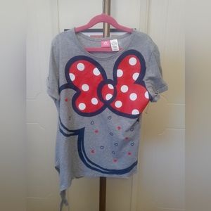 Disney Girls Grey , Red & Blue T - Shirt